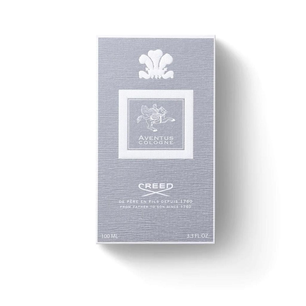 A bottle of Creed aVENTUS Cologne, FOR HER, aVENTUS FOR HIM, Green Irish Tweed, Silver Mountain Water, Millesime Imperial, Viking, Royal Oud, Original Santal, Himalaya, Pure White Cologne